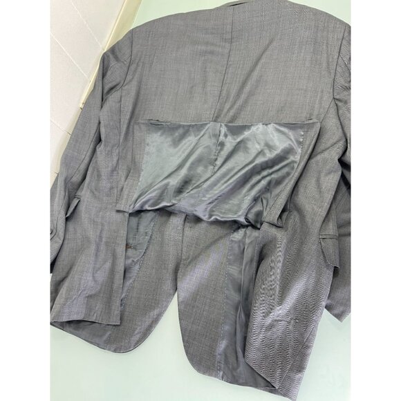 Peter Millar Blazer Jacket 50T 100% Wool Gray Double Vent Sport Coat Sport Coat - Picture 2 of 12